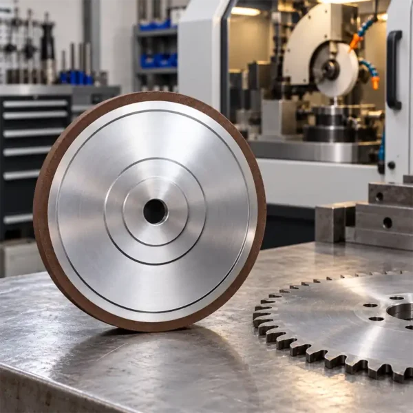 cbn grinding wheel on workbench